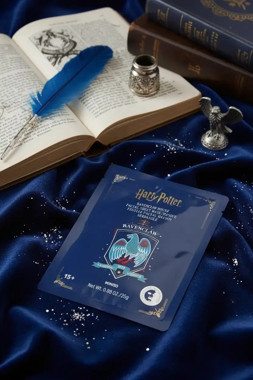 Harry Potter Lisanslı Ravenclaw Kağıt Yüz Maskesi – Derinlemesine Nemlendirici ve Ferahlatıcı Bakım