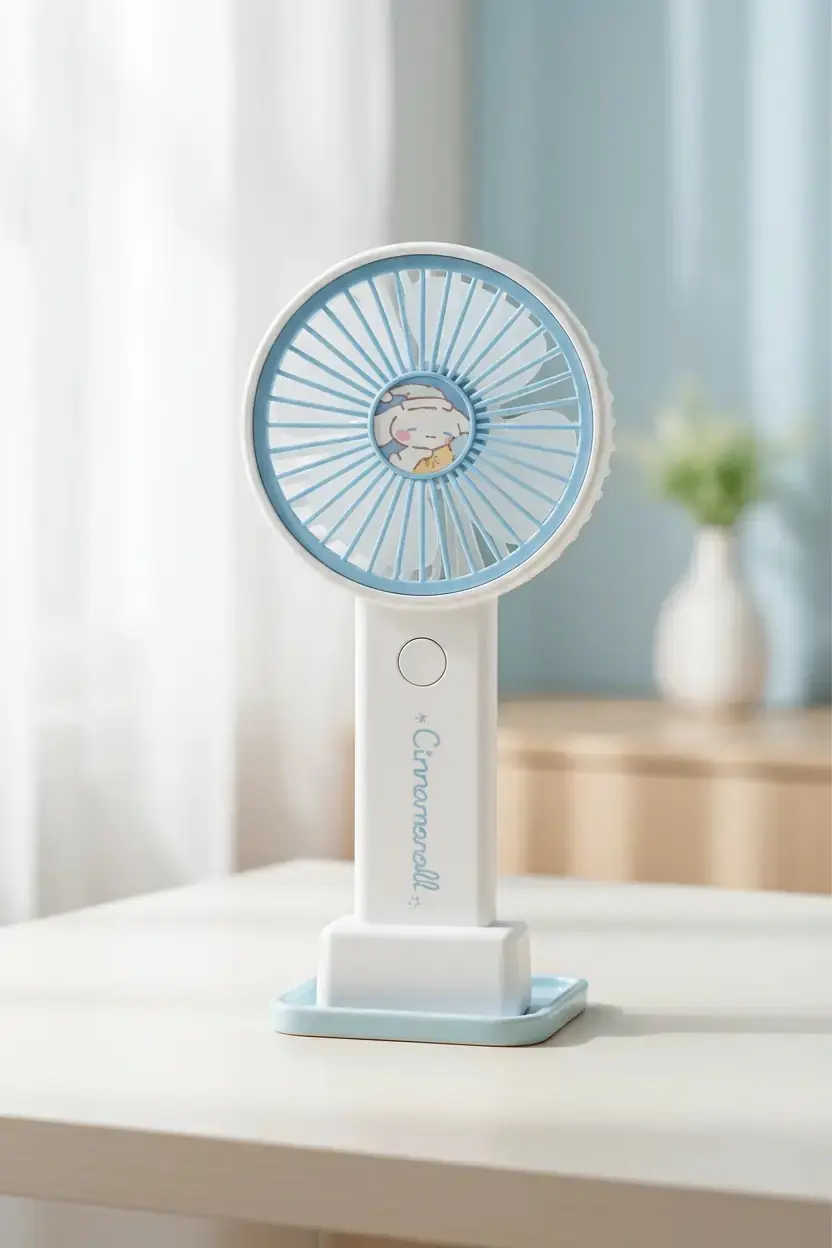 Sanrio Lisanslı Cinnamoroll Sweet Dream Mini Vantilatör 1200mAh – Taşınabilir Serinlik