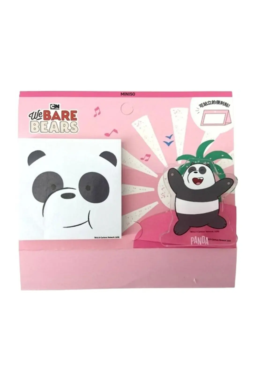 We Bare Bears Lisanslı Panda Not Kağıdı Seti – Klipsli 80 Yaprak