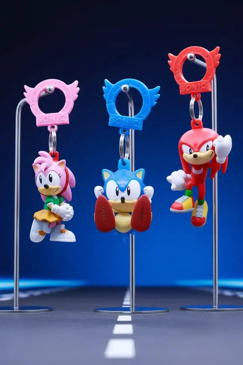 Sonic the Hedgehog Sürpriz Anahtarlık ve Çanta Askısı – Koleksiyonluk Blind Box Figür Aksesuar